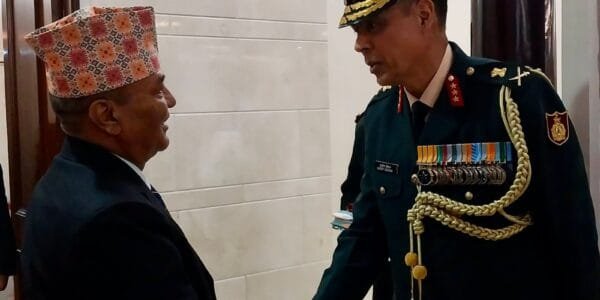 Nepal Army Chief Suprabal Janasevashri General Ashok Raj Sigdel arrived on India visit