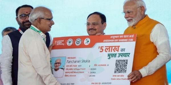 PM Modi lauds enthusiasm of senior citizens for Ayushman Vaya Vandana Card