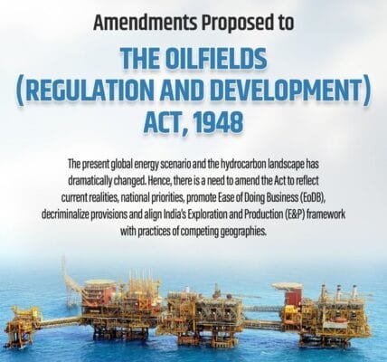 PM Modi lauds the passage of proposed amendments to the Oil Sectors (Regulation and Development) Act, 1948
