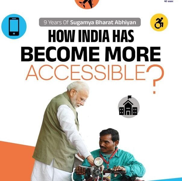 PM Modi today congratulated the Accessible India Campaign on completing 9 years