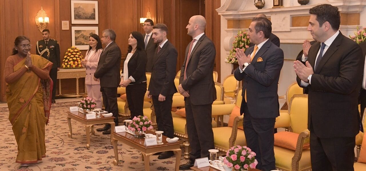 Parliamentary delegation of Armenia meets President of India Draupadi Murmu at Rashtrapati Bhavan