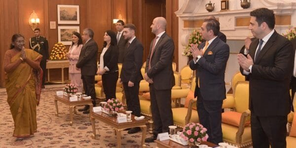 Parliamentary delegation of Armenia meets President of India Draupadi Murmu at Rashtrapati Bhavan