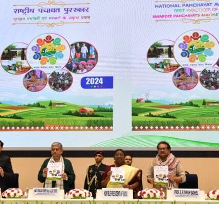 President Draupadi Murmu presented National Panchayat Awards