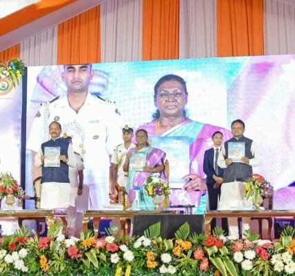 President Draupadi Murmu today attended the 75th anniversary celebrations of Gopabandhu Ayurveda Mahavidyalaya