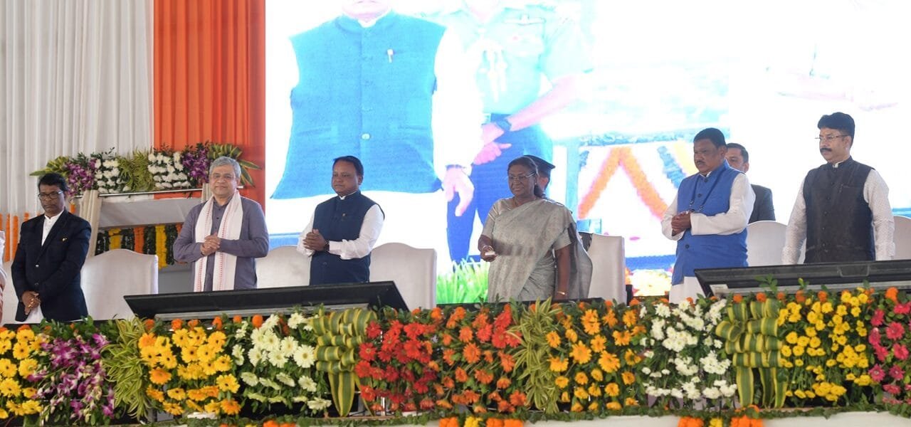 President Murmu laid the foundation stone of three railway lines in Odisha as well as Tribal Research and Development Centre, Dandabos Airport and new building of Sub-Divisional Hospital at Rairangpur
