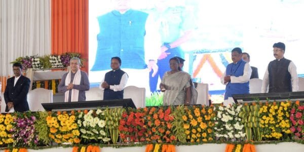 President Murmu laid the foundation stone of three railway lines in Odisha as well as Tribal Research and Development Centre, Dandabos Airport and new building of Sub-Divisional Hospital at Rairangpur