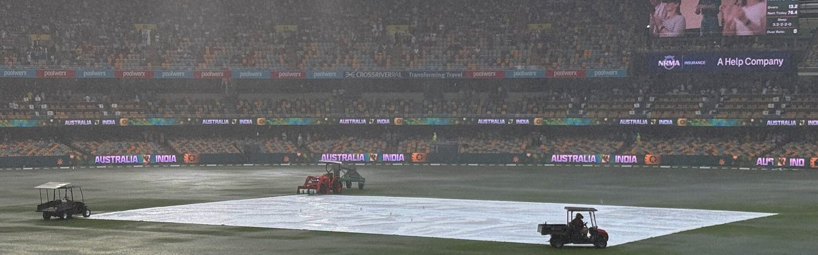 Rain halts play, Australia 28 for no loss