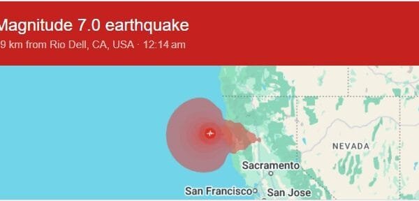Strong earthquake strikes Northern California, USA, magnitude measured 7.0 on Richter scale
