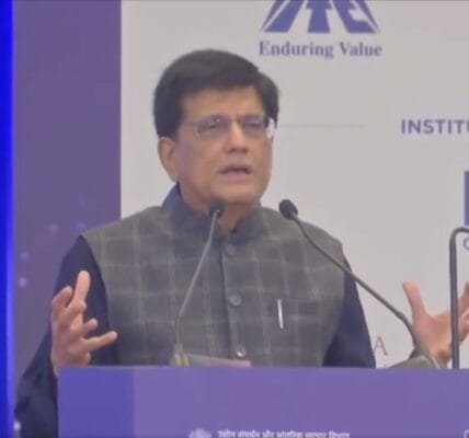 Union Minister Piyush Goyal addressed the inaugural session of CII Partnership Summit 2024 in New Delhi today