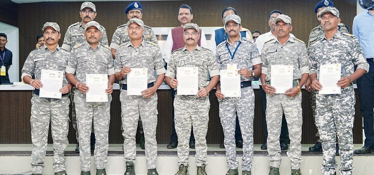 11 Maoists surrendered before CM Devendra Fadnavis in Gadchiroli district of Maharashtra