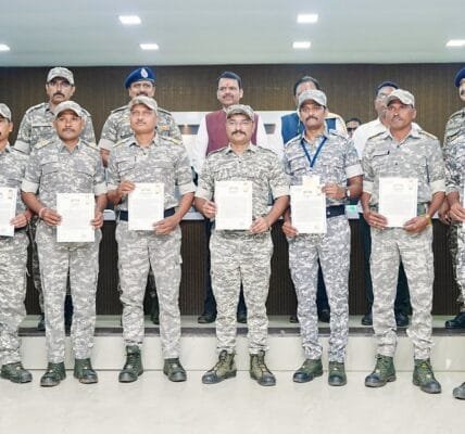 11 Maoists surrendered before CM Devendra Fadnavis in Gadchiroli district of Maharashtra