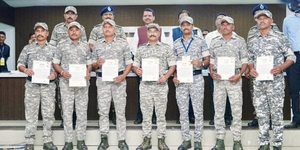 11 Maoists surrendered before CM Devendra Fadnavis in Gadchiroli district of Maharashtra