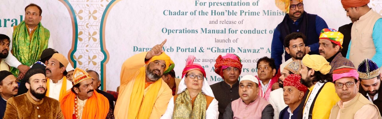 A chadar sent by Prime Minister Narendra Modi was offered at the dargah of Sufi saint Khwaja Moinuddin Hasan Chishti in Ajmer today.