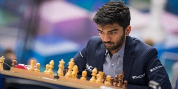 Chess Indian Grandmaster D Gukesh beats Dutchman Max Warmerdam in the 10th round of play in the Netherlands