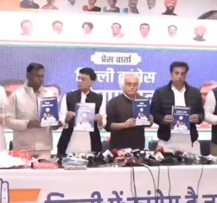 Congress released manifesto for Delhi assembly elections