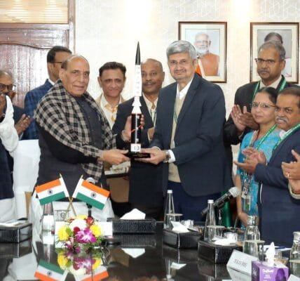 DRDO 67th Foundation Day Defence Minister meets senior scientists and officials in New Delhi