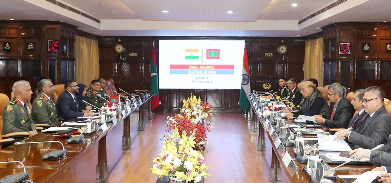 Defence Minister Rajnath Singh and Maldives Defence Minister Mohamed Ghassan Maumoon held bilateral talks in New Delhi