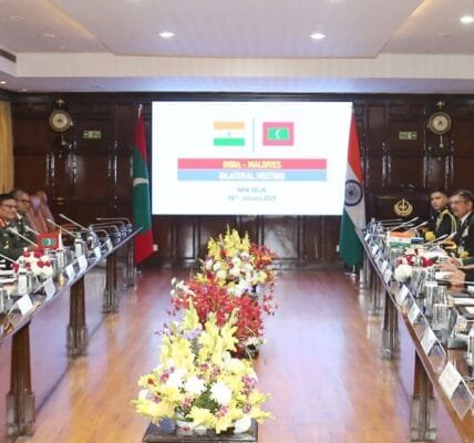 Defence Minister Rajnath Singh and Maldives Defence Minister Mohamed Ghassan Maumoon held bilateral talks in New Delhi