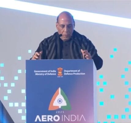 Defence Minister Rajnath Singh chairs roundtable meeting with ambassadors in New Delhi ahead of Aero India 2025
