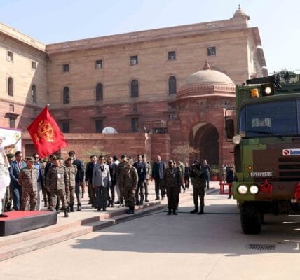 Defence Minister Rajnath Singh flagged off 'Sanjay - Battlefield Surveillance System (BSS)' in New Delhi