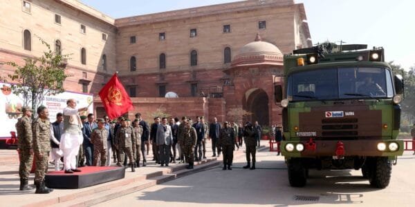 Defence Minister Rajnath Singh flagged off 'Sanjay - Battlefield Surveillance System (BSS)' in New Delhi
