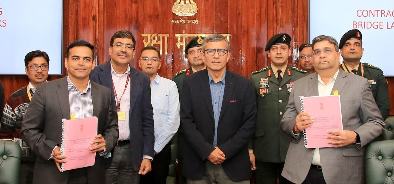 Defence Ministry signs Rs 1,561 crore deal with Heavy Vehicles Factory, Armoured Vehicles Nigam Limited for procurement of 47 T-72 Bridge Laying Tanks for Indian Army