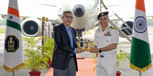 Defence Secretary visits flagship Naval Air Station 'INS Rajali' of Indian Navy