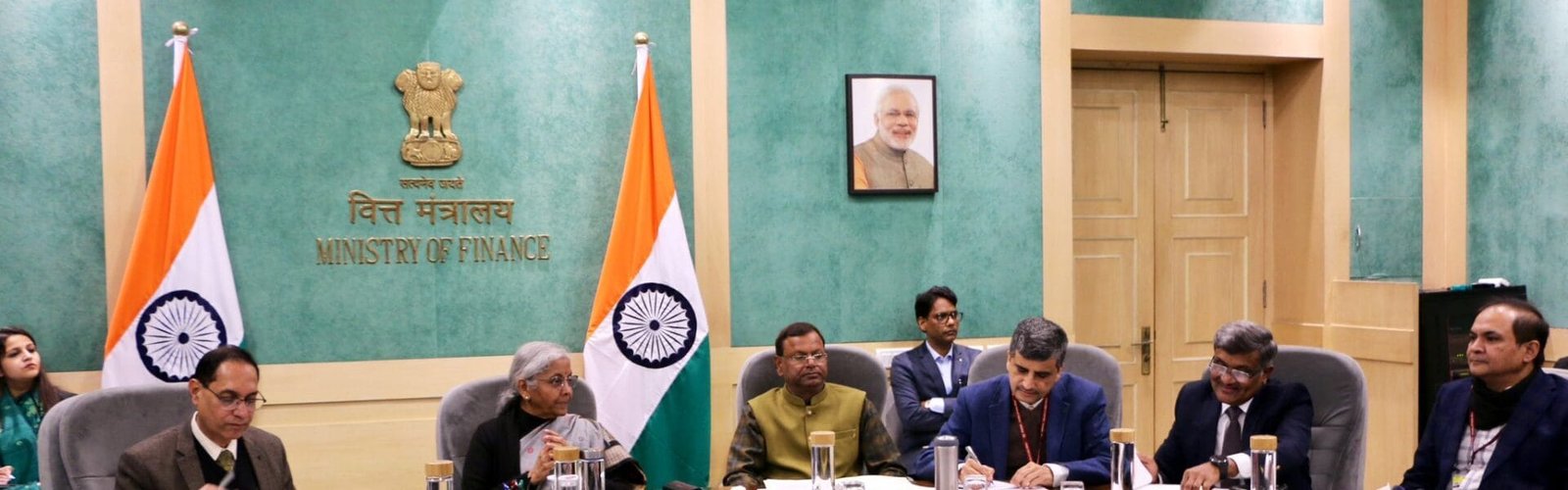 Finance Minister Nirmala Sitharaman chairs pre-budget consultation meeting with trade unions and other stakeholders in New Delhi