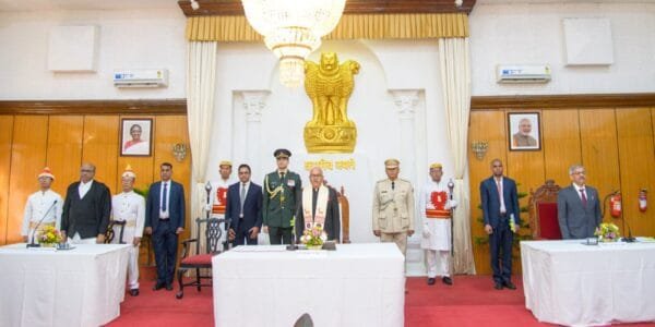 Former Union Home Secretary Ajay Kumar Bhalla sworn in as Governor of Manipur