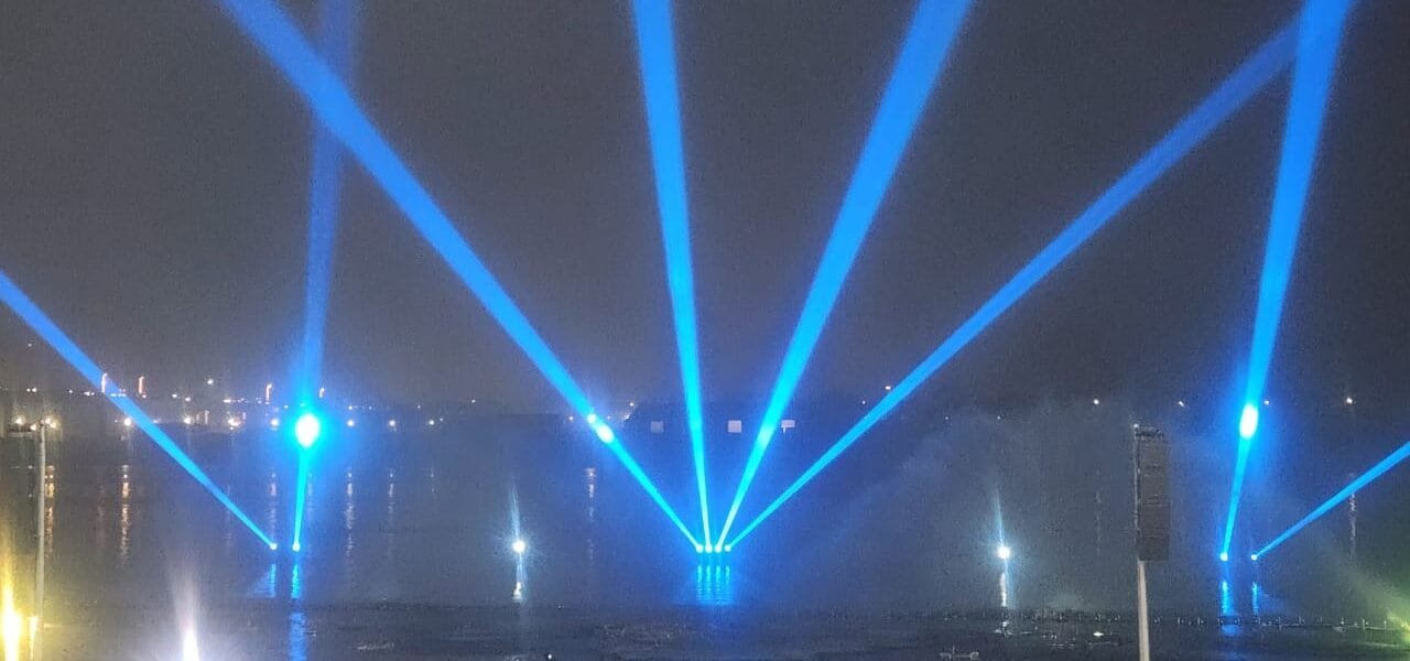 Grand laser water screen show inaugurated in Maha Kumbh