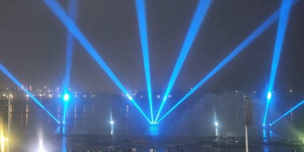 Grand laser water screen show inaugurated in Maha Kumbh