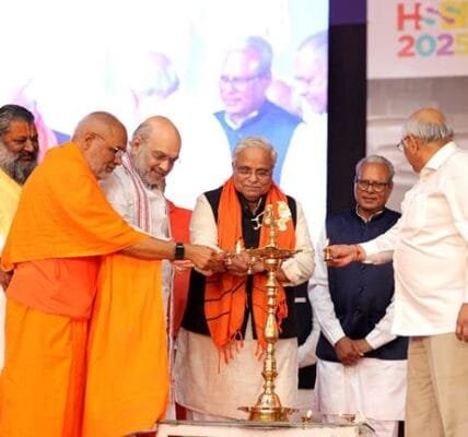 Home Minister Amit Shah inaugurated the Hindu Spiritual and Service Fair in Ahmedabad