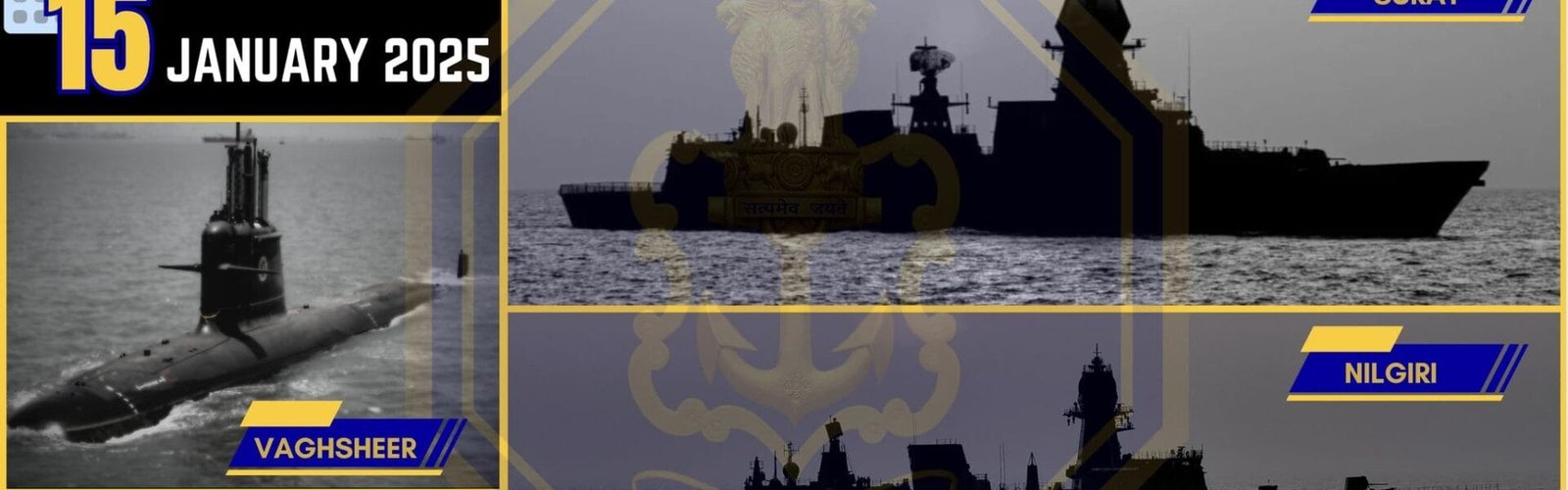 INS Surat, INS Nilgiri and INS Vagsheer