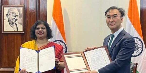 India and Korea signed Exchange of Notes for Technical Cooperation Project of NCERT on “Strengthening Vocational Education and Training in Mechatronics in India” with KOICA