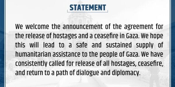 India welcomes Israel-Hamas ceasefire and hostage-release agreement