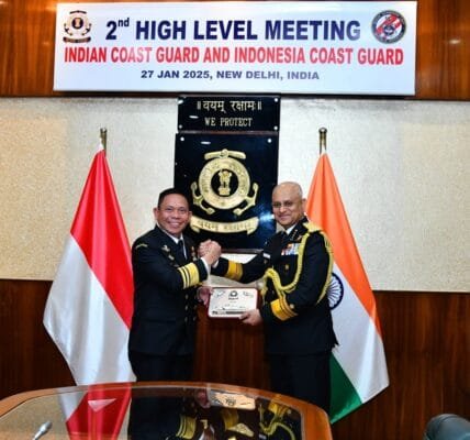 Indian Coast Guard and Indonesian Coast Guard extend agreement for three years
