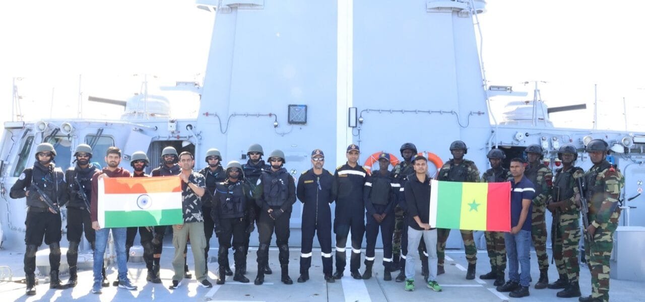 Indian Navy's INS Tushil completes its visit to Dakar in Senegal