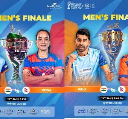 Indian men's and women's teams made it to the finals of Kho-Kho World Cup in New Delhi