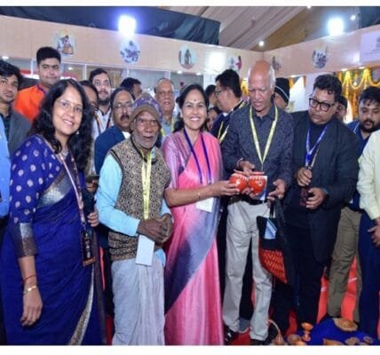 Minister of State for MSME Shobha Karandlaje attended the 18th Pravasi Bharatiya Divas Convention at Janata Maidan, Bhubaneswar