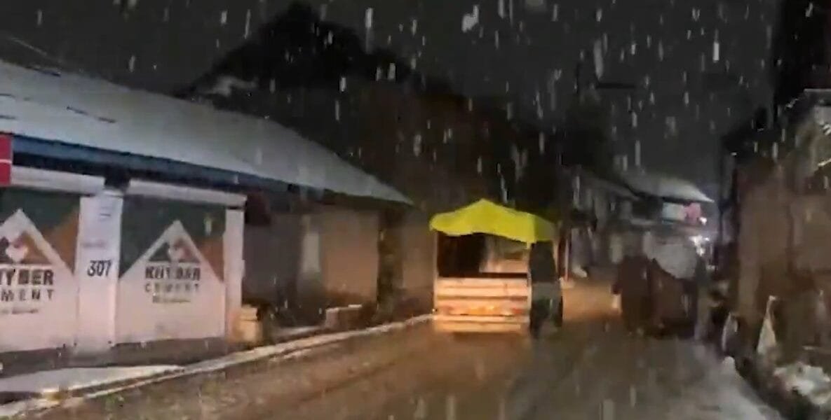 Most parts of Kashmir, including Srinagar, received fresh snowfall yesterday