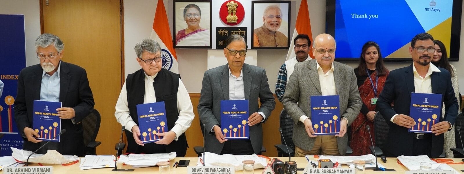 NITI Aayog launched the “Financial Health Index 2025” in New Delhi