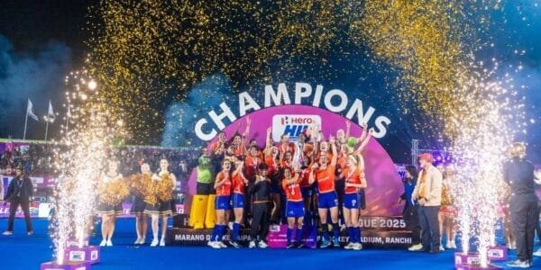 Odisha Warriors won the first title of Women's Hockey India League, defeating JSW Surma Hockey Club 2-1 in the final