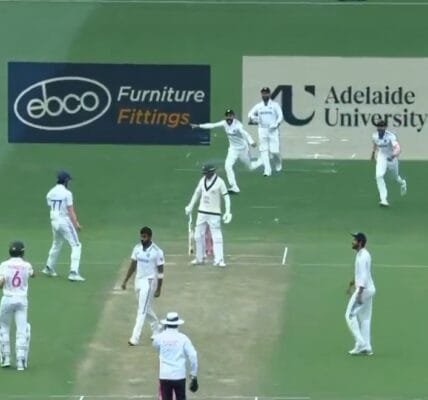 On the first day of the Sydney Test, India were all out for 185 in their first innings