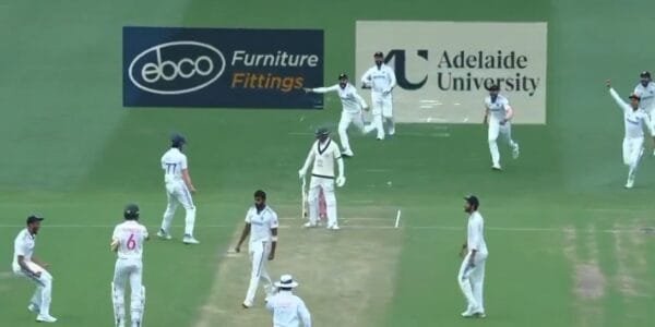 On the first day of the Sydney Test, India were all out for 185 in their first innings