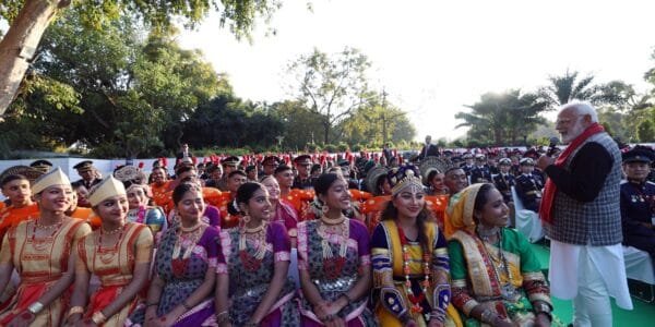 PM Modi meets NCC volunteers, artists and guests from tribal community to attend Republic Day celebrations