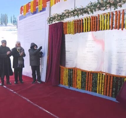 PM Modi today inaugurated the Sonamarg tunnel in Ganderbal district of Kashmir