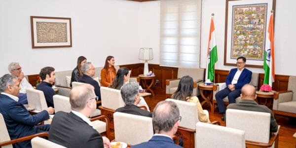Parliamentary Affairs Minister Kiren Rijiju meets YPO global delegation