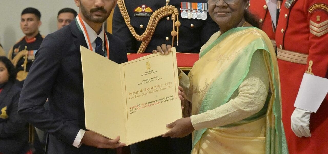 President Draupadi Murmu presented the National Sports Awards for the year 2024