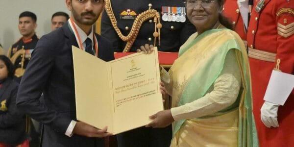 President Draupadi Murmu presented the National Sports Awards for the year 2024