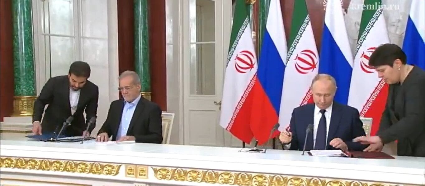 Russia and Iran sign new comprehensive strategic partnership agreement in Moscow